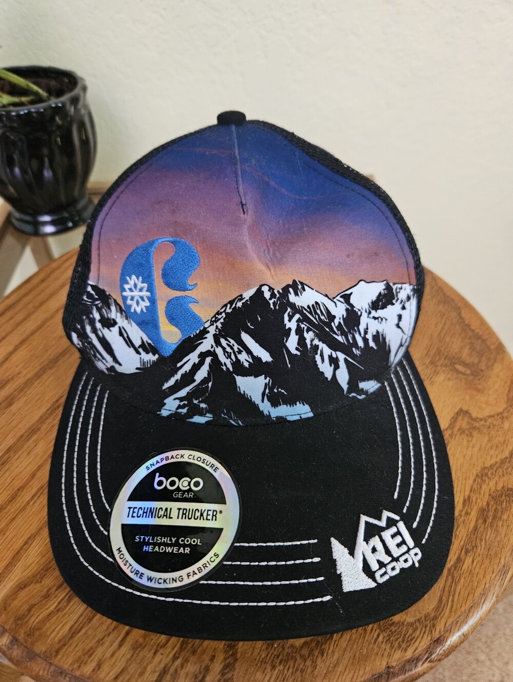 REI Boco Gear Black & Multicolor Copper Mountain Hat
